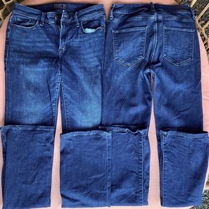 2 pair of Abercrombie Harper Skinny Boot Cut Jeans-size 26